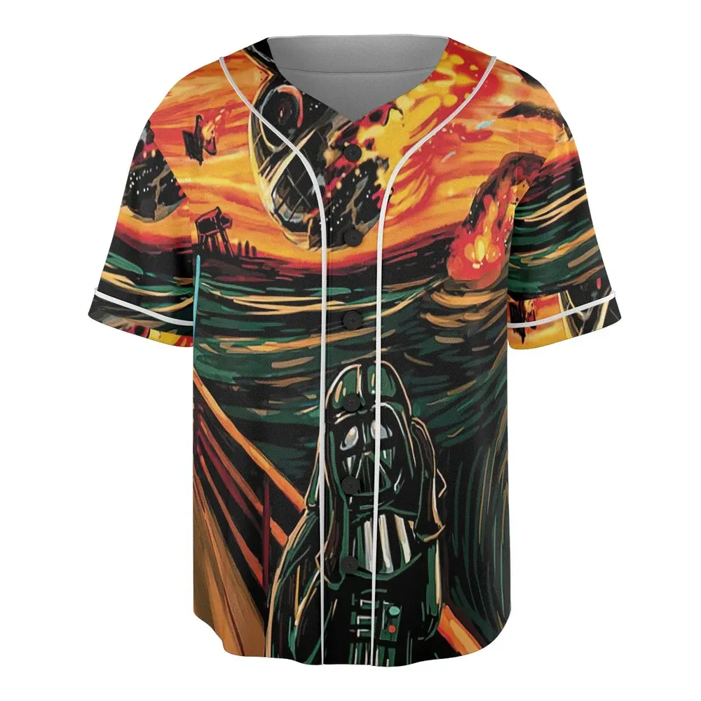 Vader Scream Darth Vader Unisex Baseball Jersey - 3