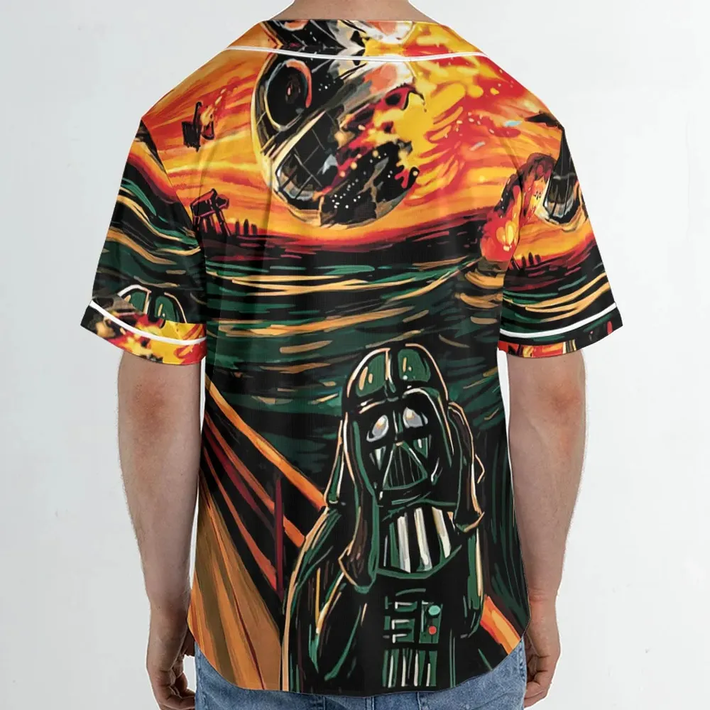 Vader Scream Darth Vader Unisex Baseball Jersey - 2
