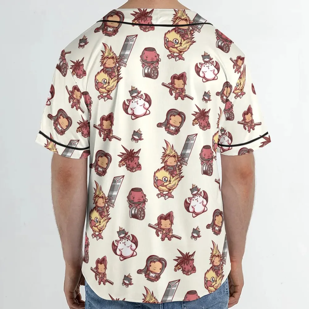 Cute Fantasy Final Fantasy Unisex Baseball Jersey - 2