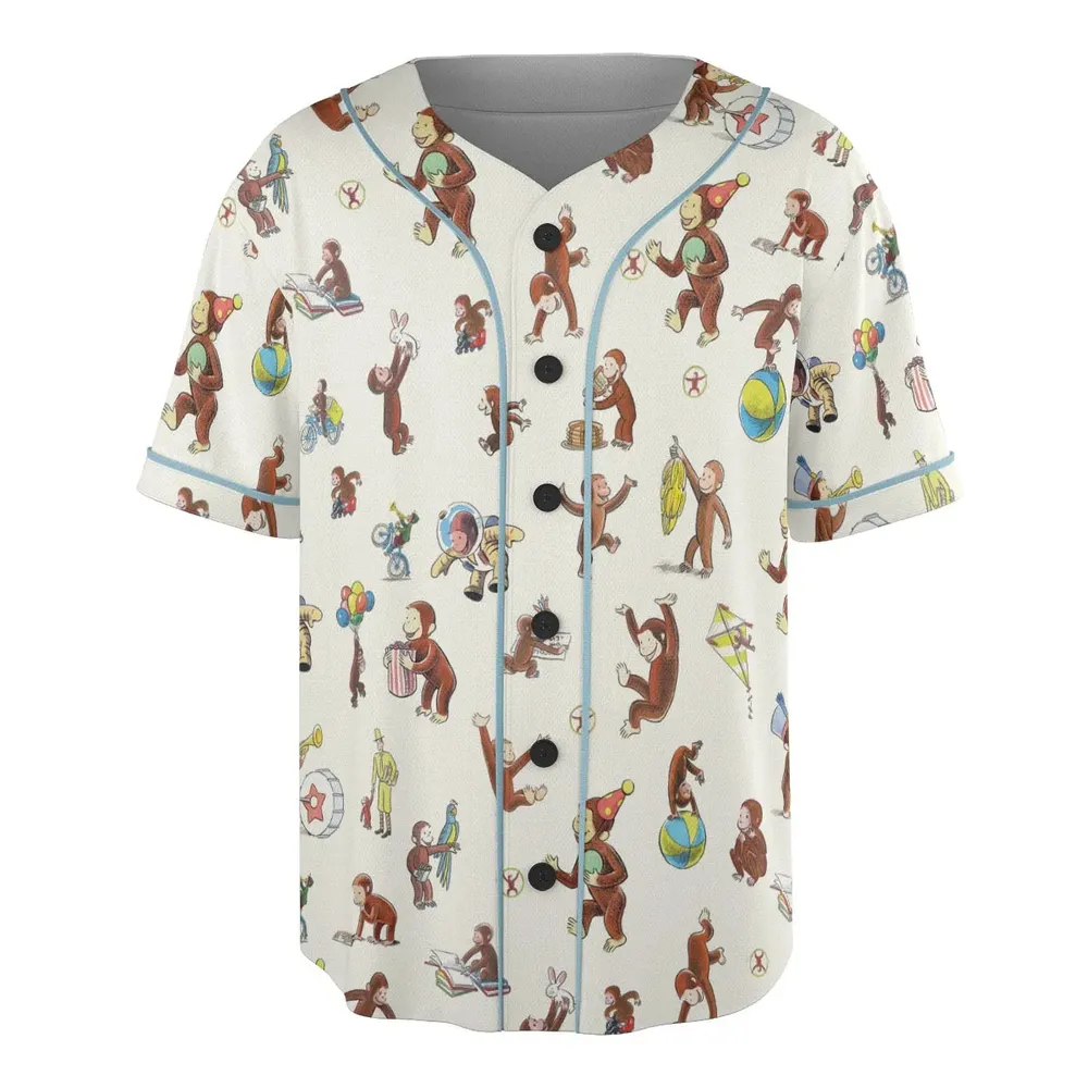 Riotsociety Curious George Unisex Baseball Jersey - 3