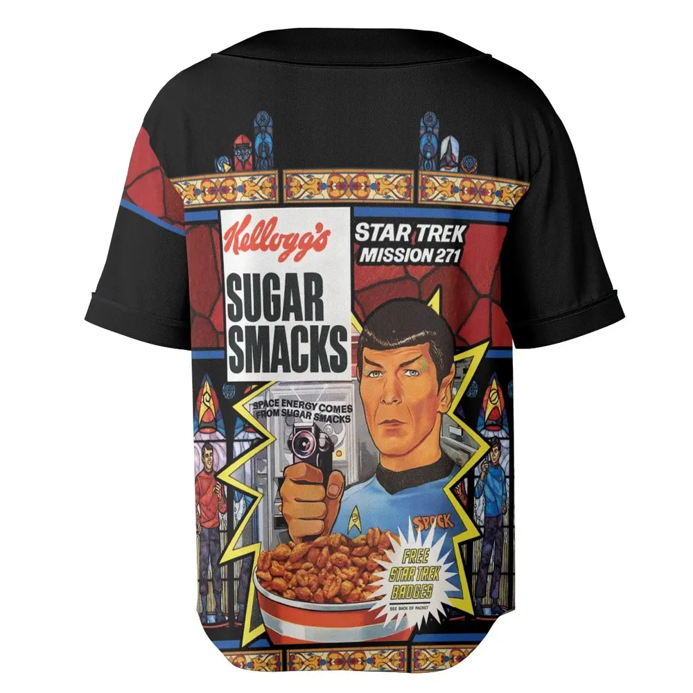 Sugar Smacks Star Trek Unisex Baseball Jersey - 4