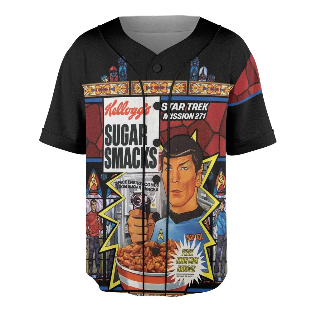 Sugar Smacks Star Trek Unisex Baseball Jersey - 3