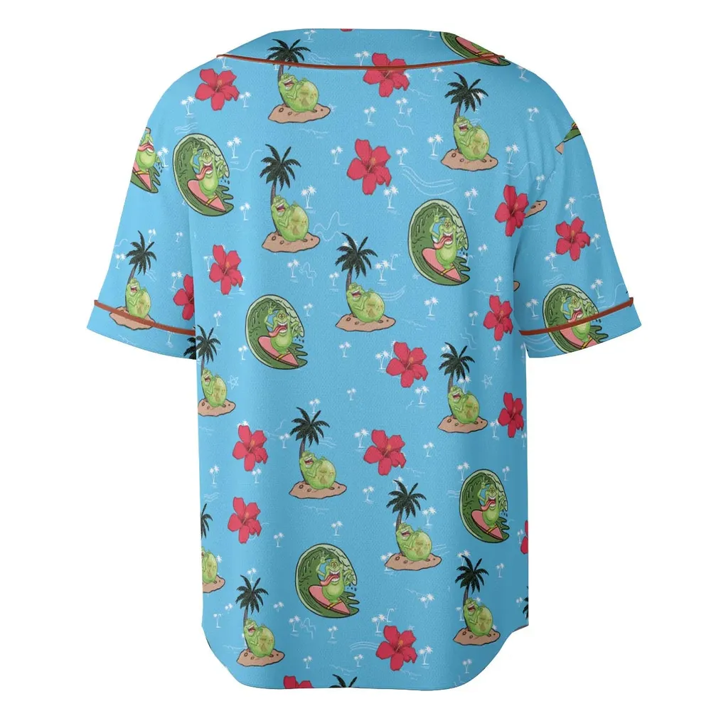 Ghostbusters Slimer Summer Vibes Unisex Baseball Jersey - 4