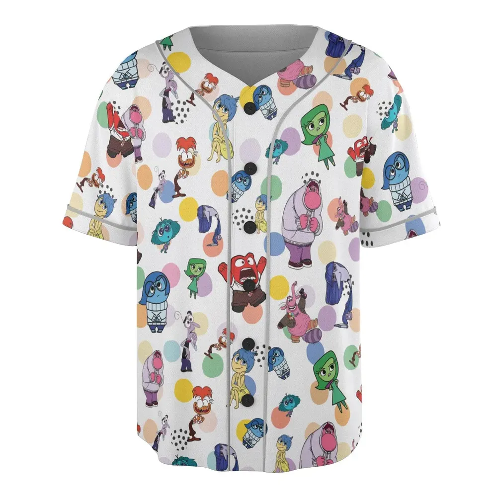 Emotion Characters Inside Out Unisex Baseball Jersey - 3