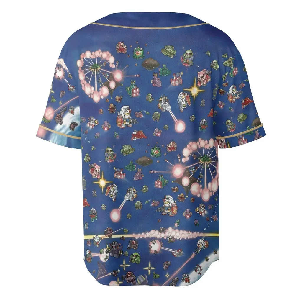 SD Gundam Battle Unisex Baseball Jersey - 4