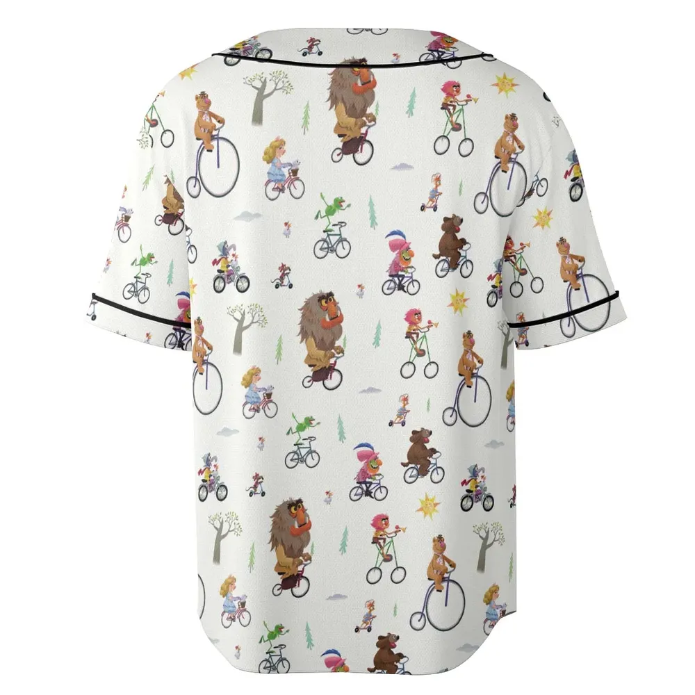 The Muppet Movie Bike Scene Unisex Baseball Jersey - 4