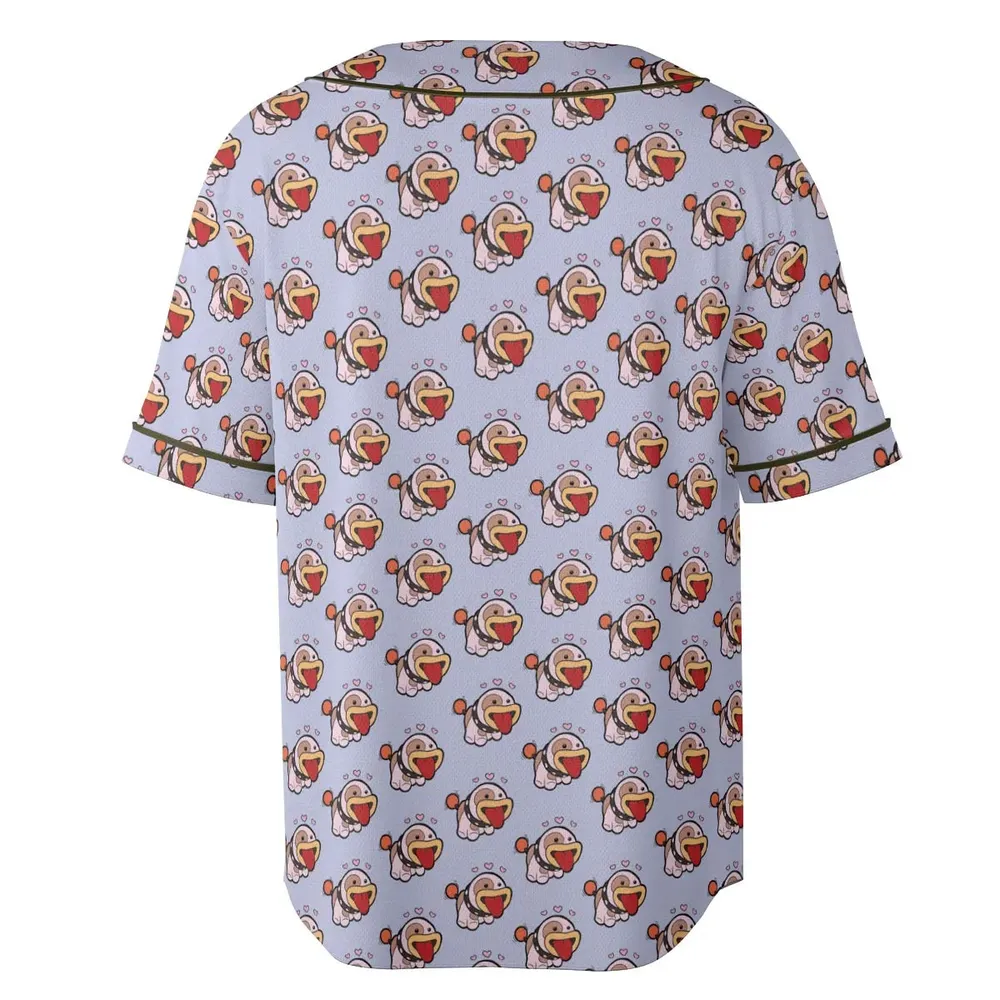 Poochy From Super Mario Unisex Baseball Jersey - 4