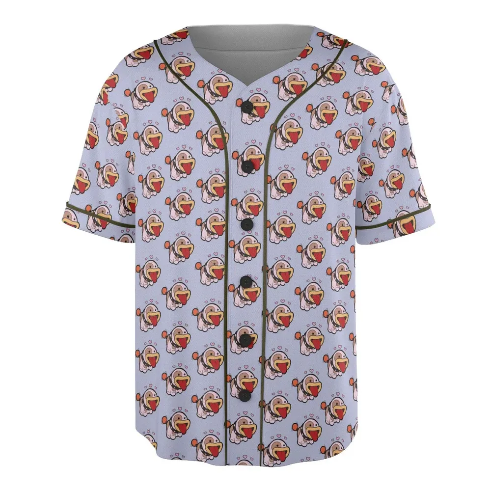 Poochy From Super Mario Unisex Baseball Jersey - 3