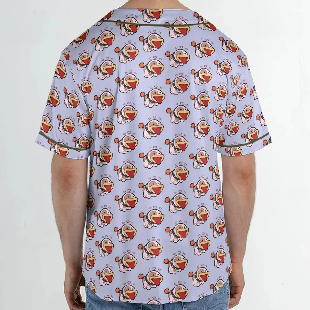 Poochy From Super Mario Unisex Baseball Jersey - 2