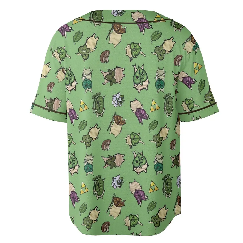 Korok Style The Legend of Zelda Unisex Baseball Jersey - 4