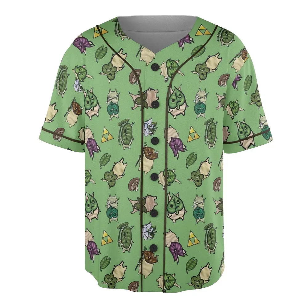 Korok Style The Legend of Zelda Unisex Baseball Jersey - 3