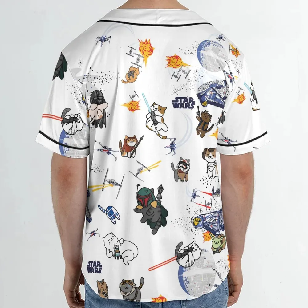 Star Wars Cats Unisex Baseball Jersey - 2