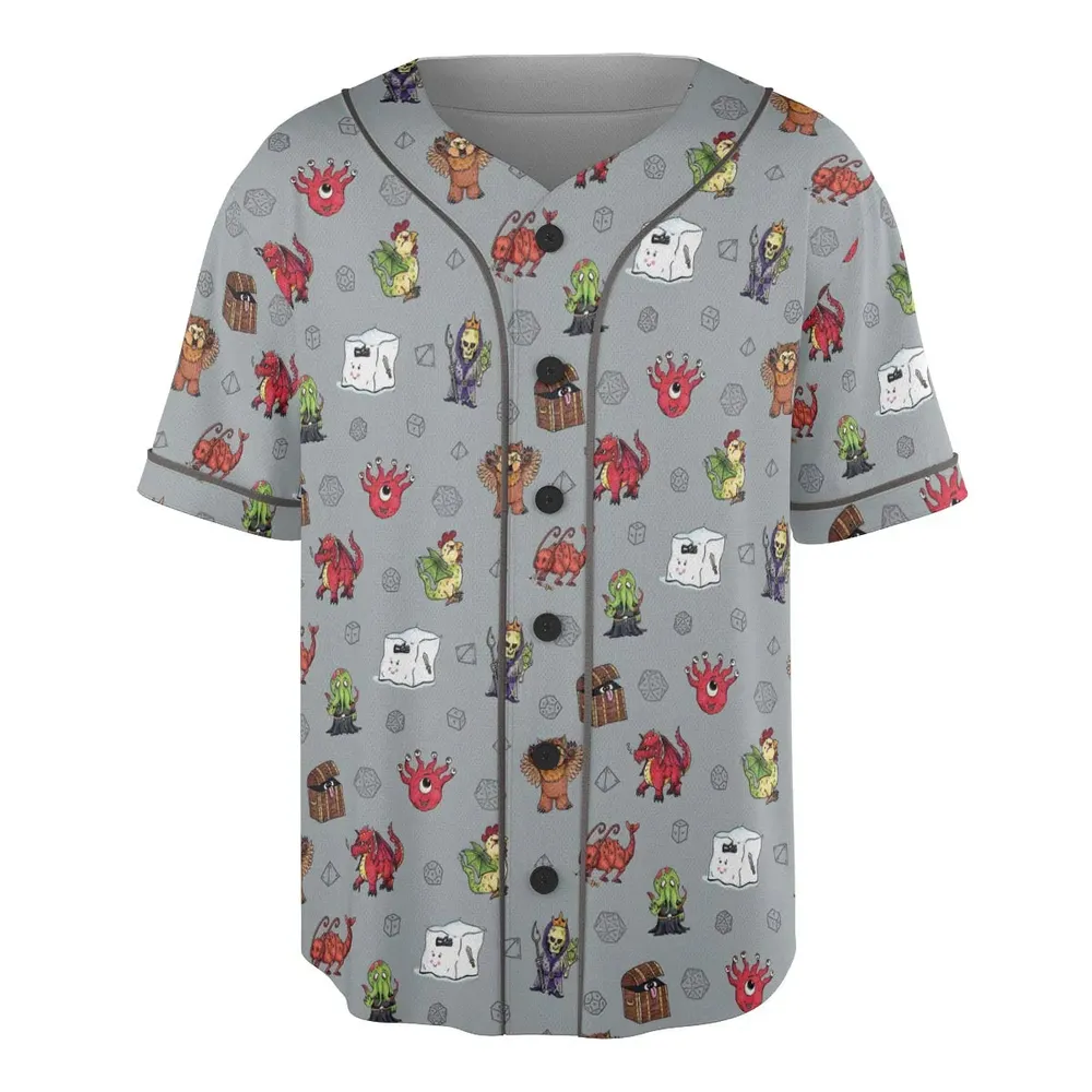 Little Monsters DnD Unisex Baseball Jersey - 3
