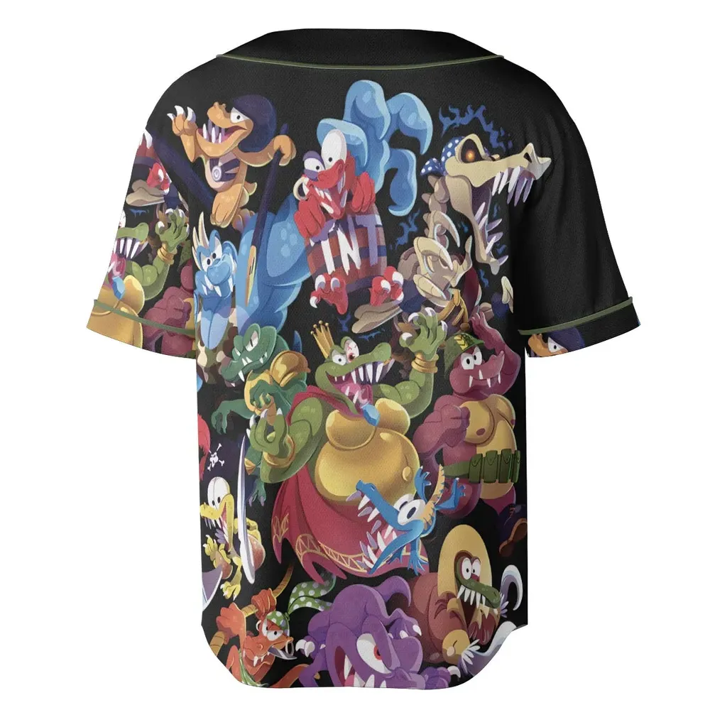 Krem Krew Donkey Kong Unisex Baseball Jersey - 4