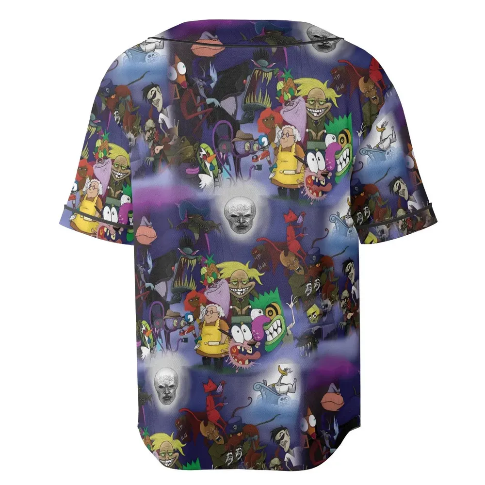 Fearless Courage the Cowardly Dog Unisex Baseball Jersey - 4