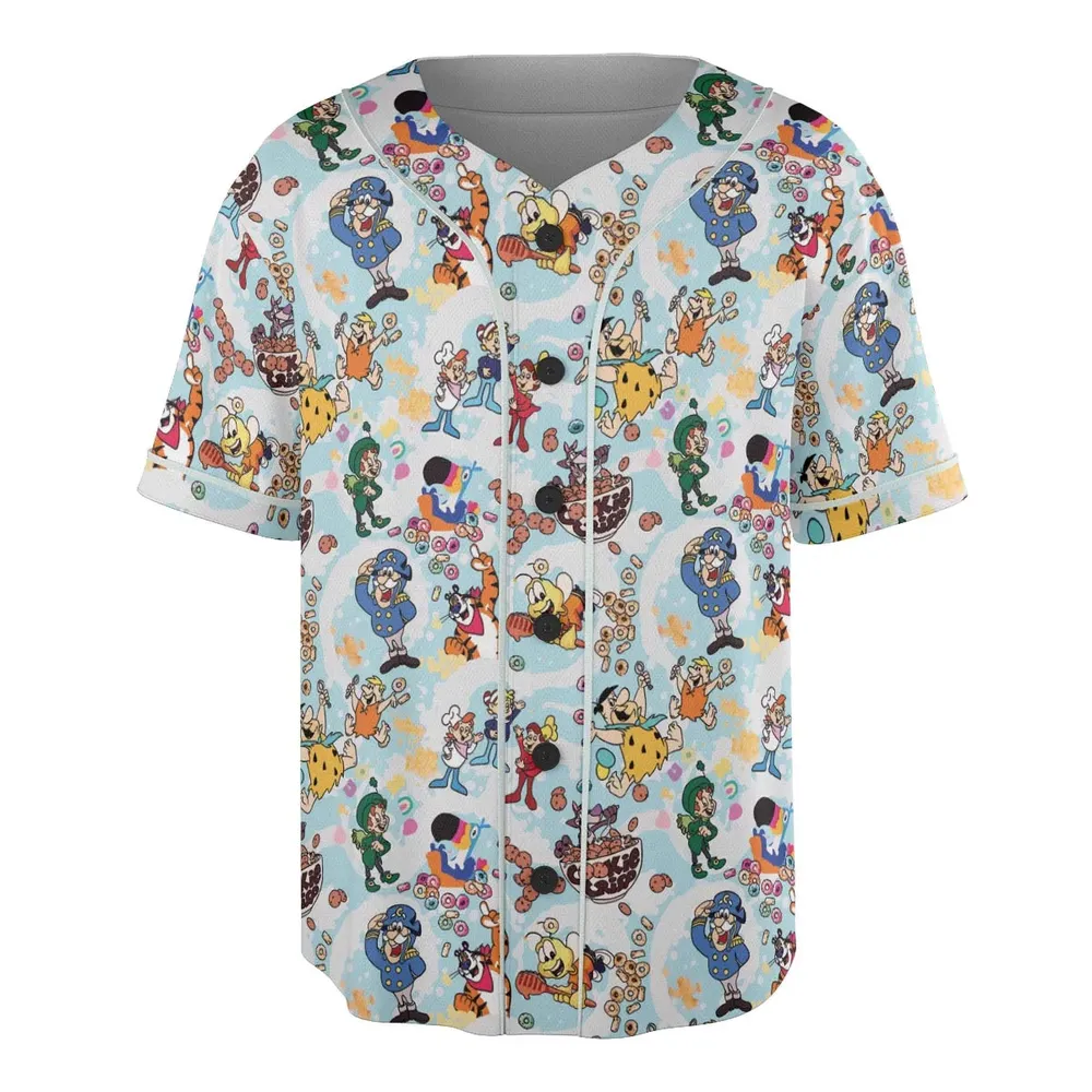 Cereal Favs Large Scale Unisex Baseball Jersey - 3