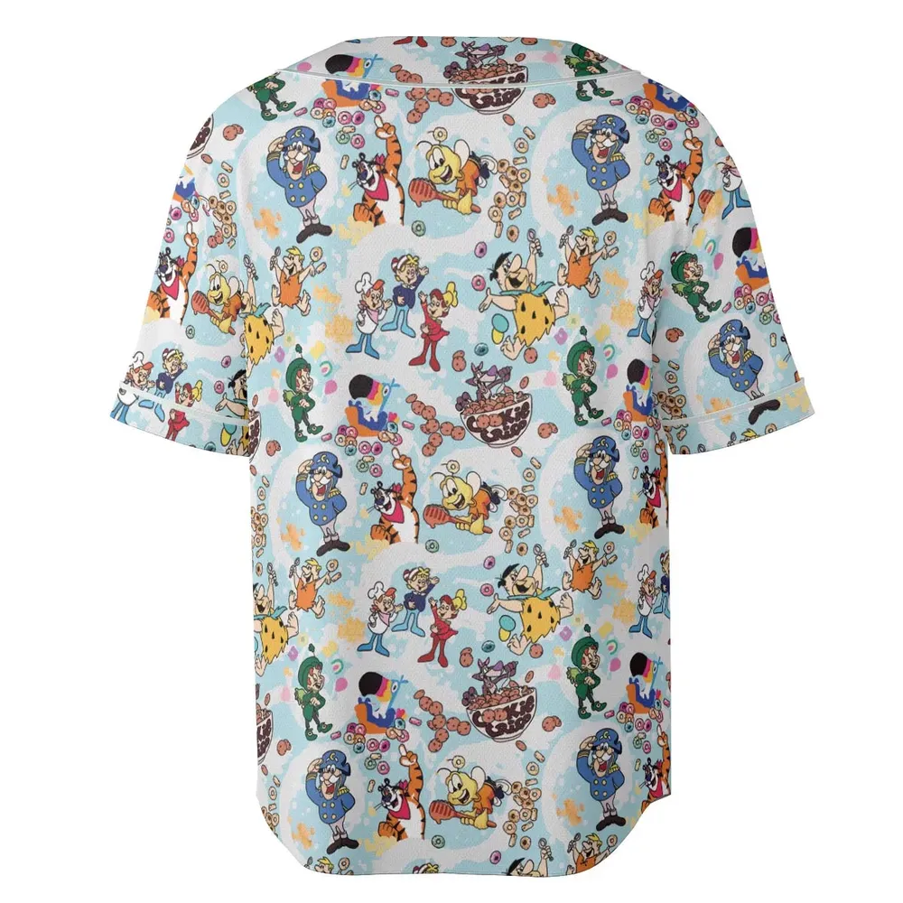 Cereal Favs Large Scale Unisex Baseball Jersey - 4
