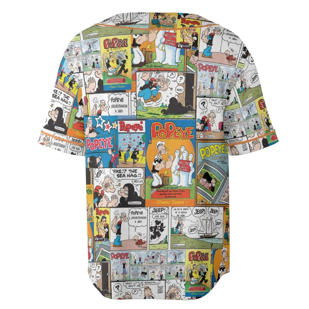 Olive Oyl Popeye Comic Unisex Baseball Jersey - 4
