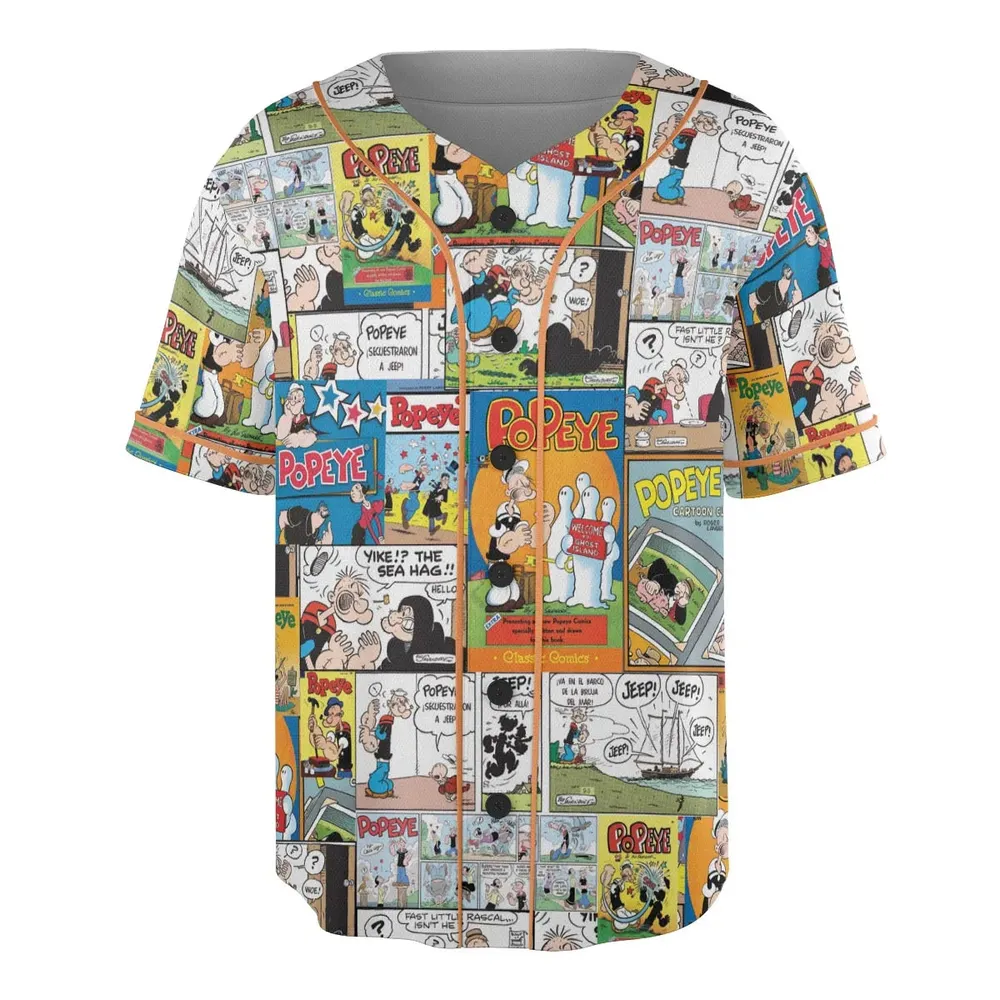 Olive Oyl Popeye Comic Unisex Baseball Jersey - 3