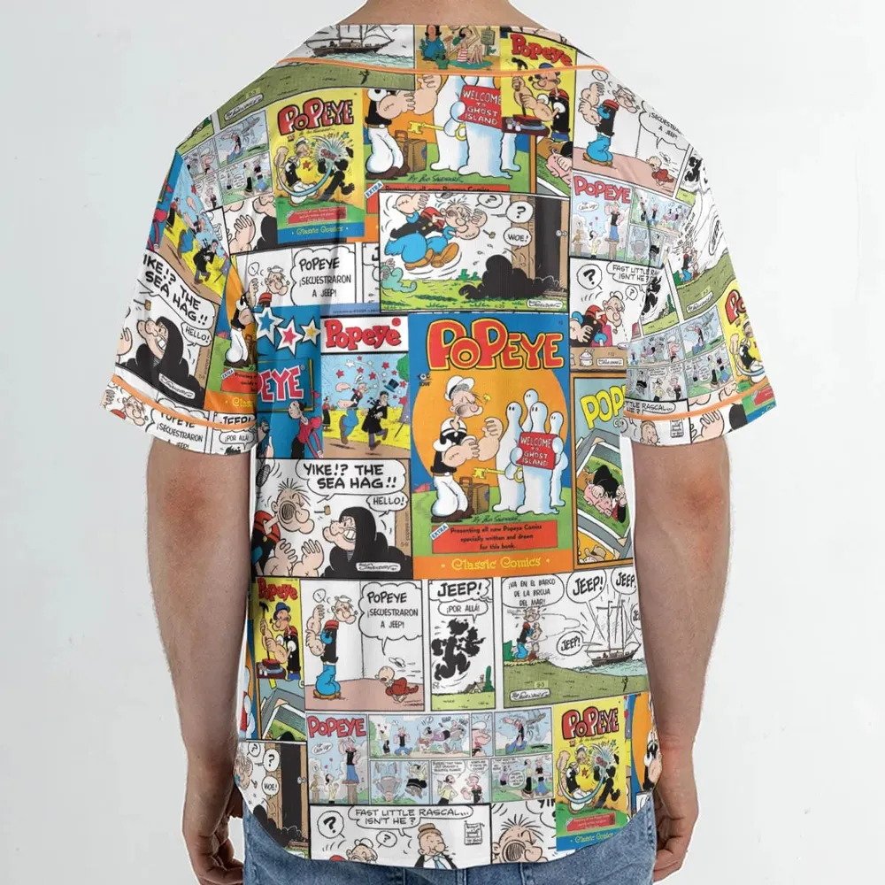 Olive Oyl Popeye Comic Unisex Baseball Jersey - 2