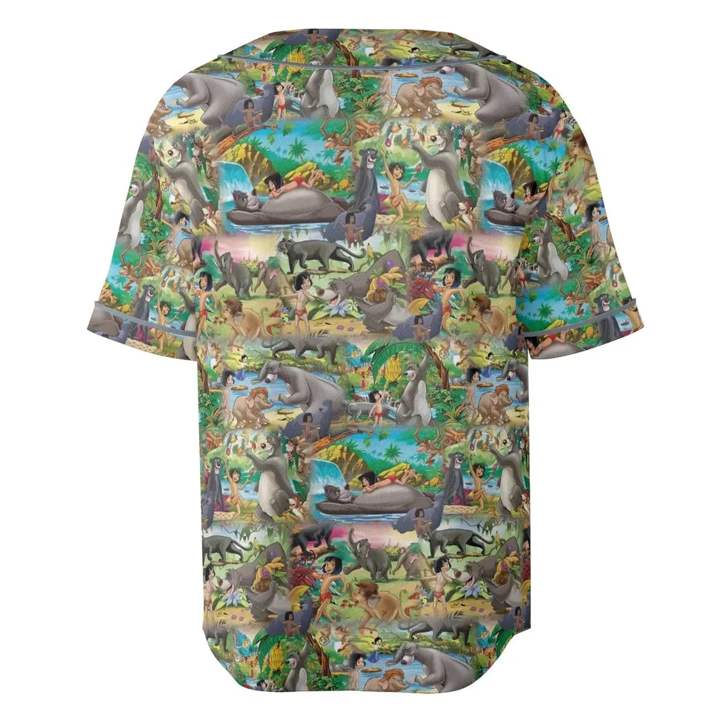 The Jungle Book Rudyard Kipling Seamless Unisex Baseball Jersey - 4
