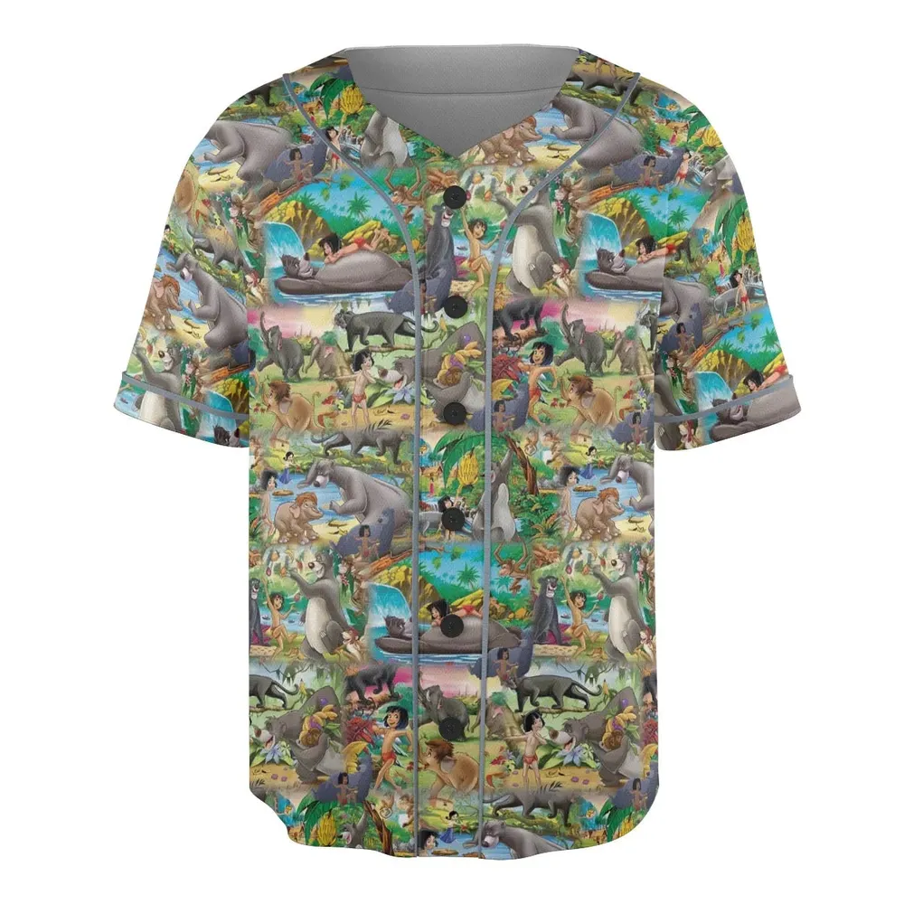 The Jungle Book Rudyard Kipling Seamless Unisex Baseball Jersey - 3