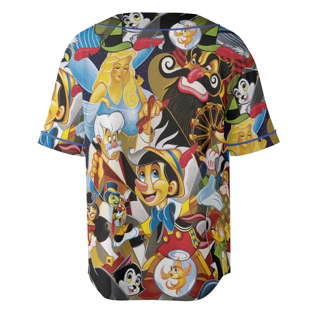 Pinocchio Seamless Unisex Baseball Jersey - 4