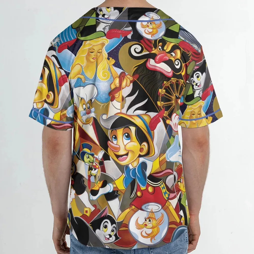 Pinocchio Seamless Unisex Baseball Jersey - 2