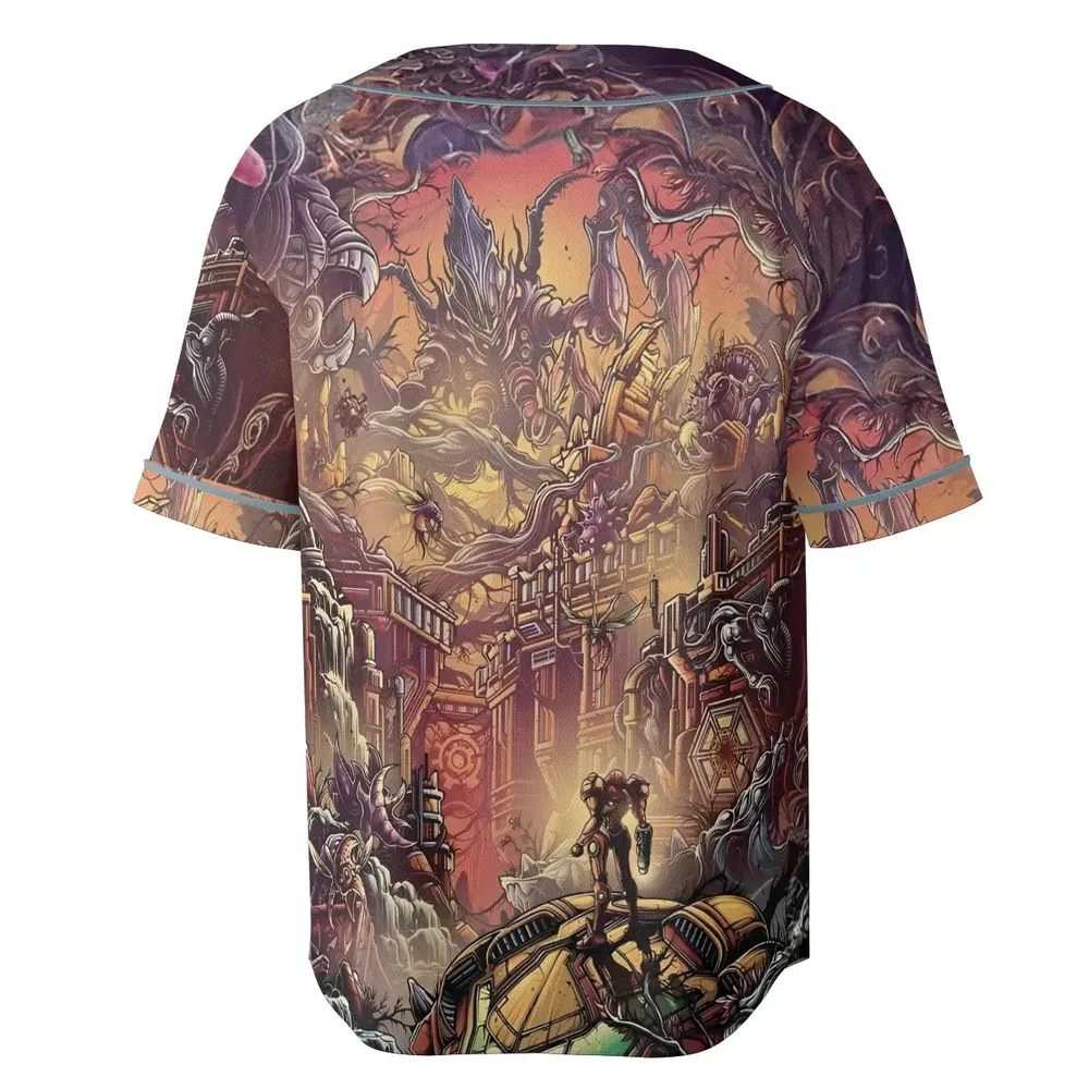 Metroid Prime Unisex Baseball Jersey - 4