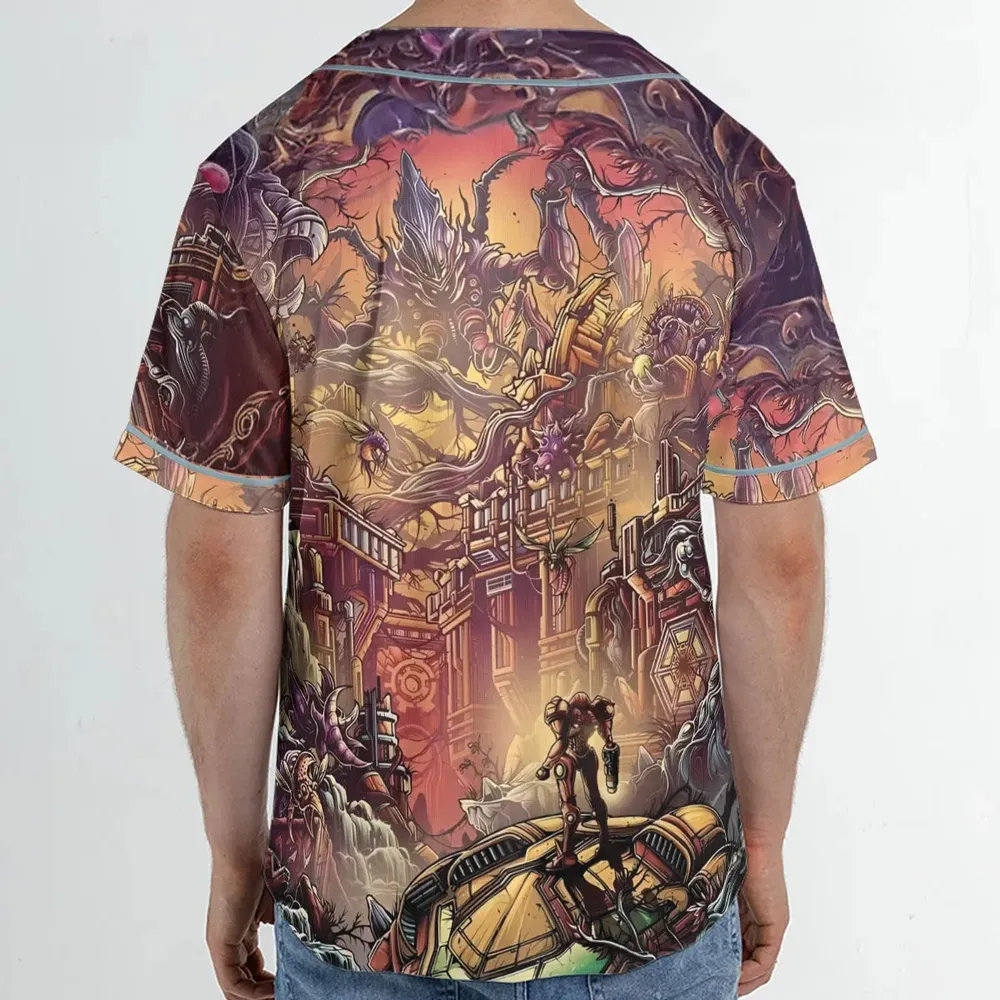 Metroid Prime Unisex Baseball Jersey - 2