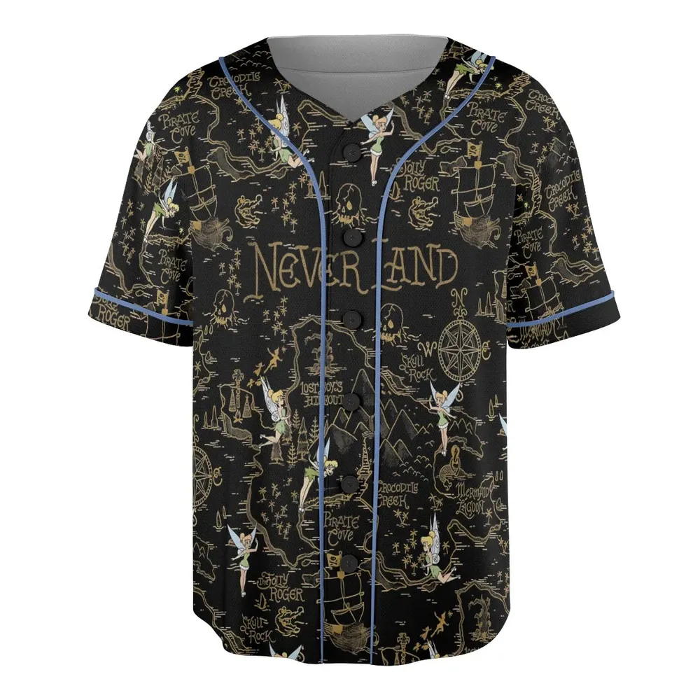 Finding Neverland Tinker Bell Unisex Baseball Jersey - 3