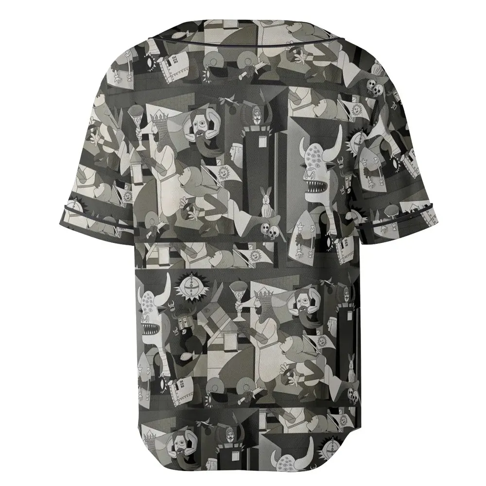 Monty Picasso Style Art Unisex Baseball Jersey - 4