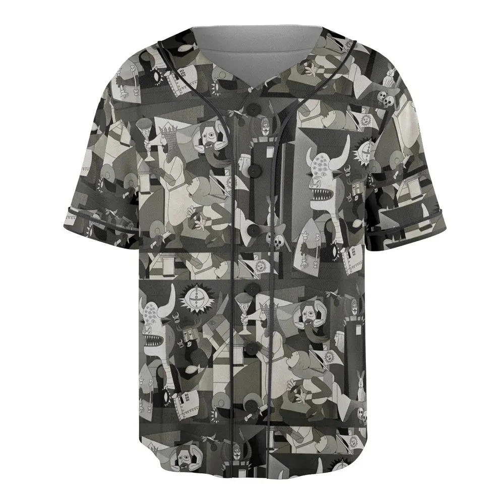 Monty Picasso Style Art Unisex Baseball Jersey - 3