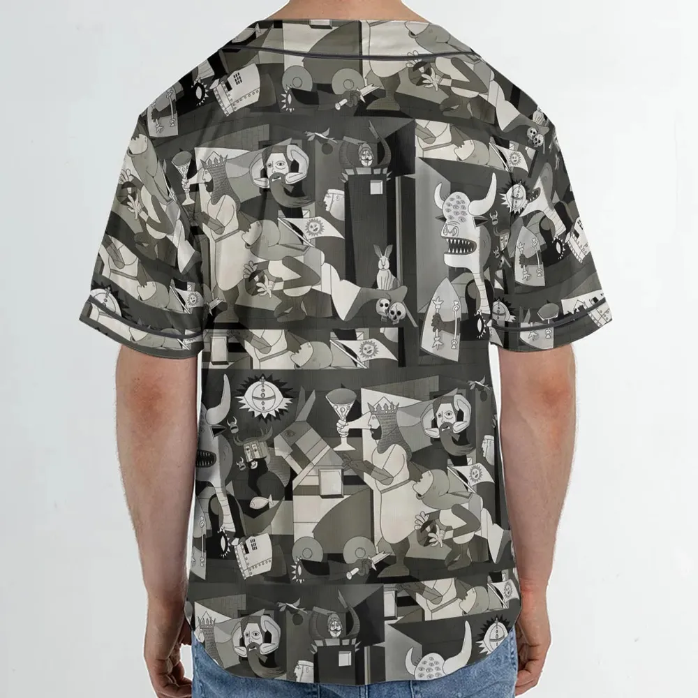 Monty Picasso Style Art Unisex Baseball Jersey - 2