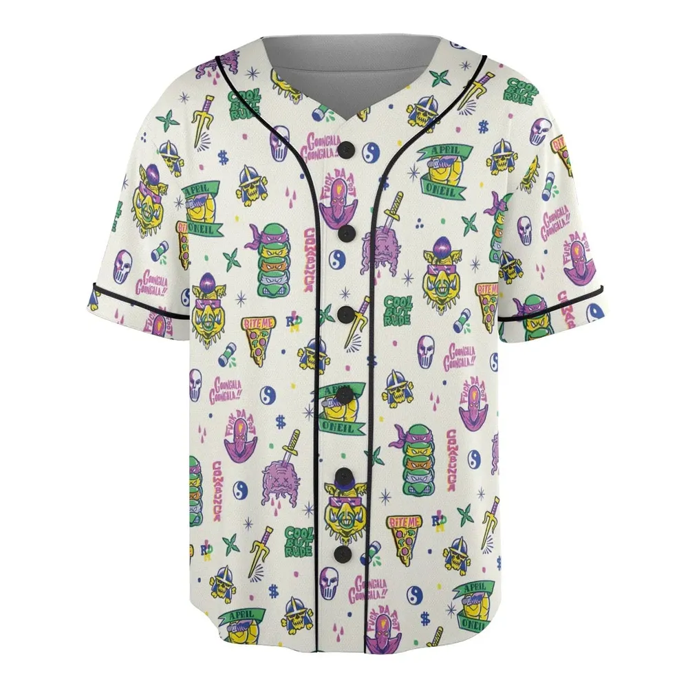 Shell Shock Teenage Mutant Ninja Turtles Unisex Baseball Jersey - 3