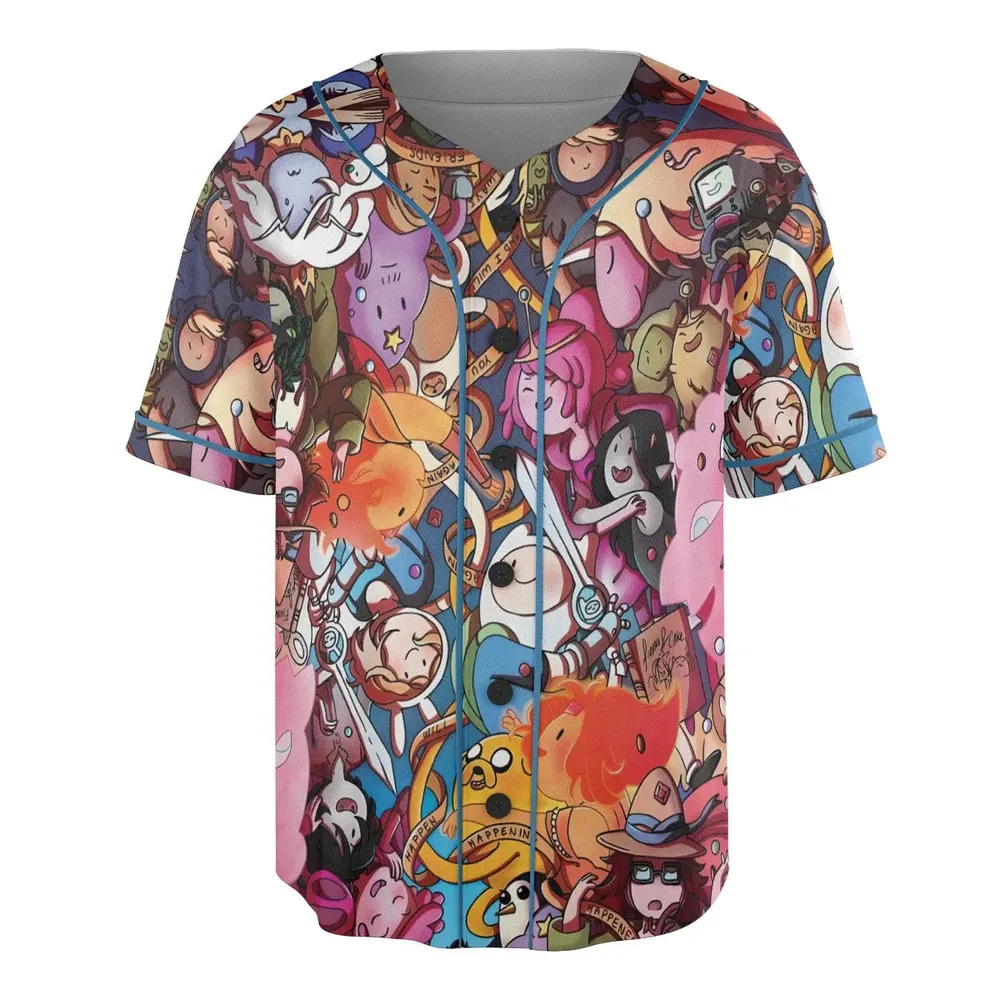 Land of Ooo Adventure Time Unisex Baseball Jersey - 3