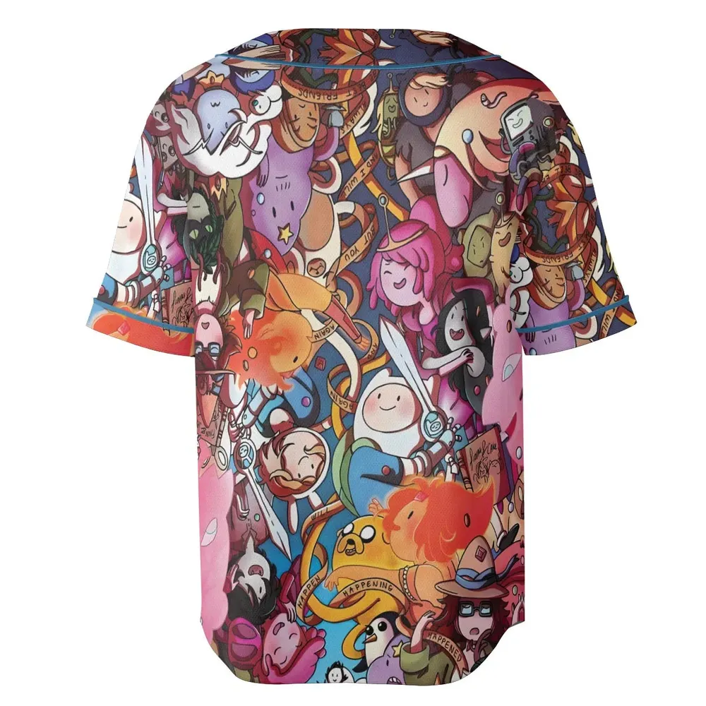 Land of Ooo Adventure Time Unisex Baseball Jersey - 4