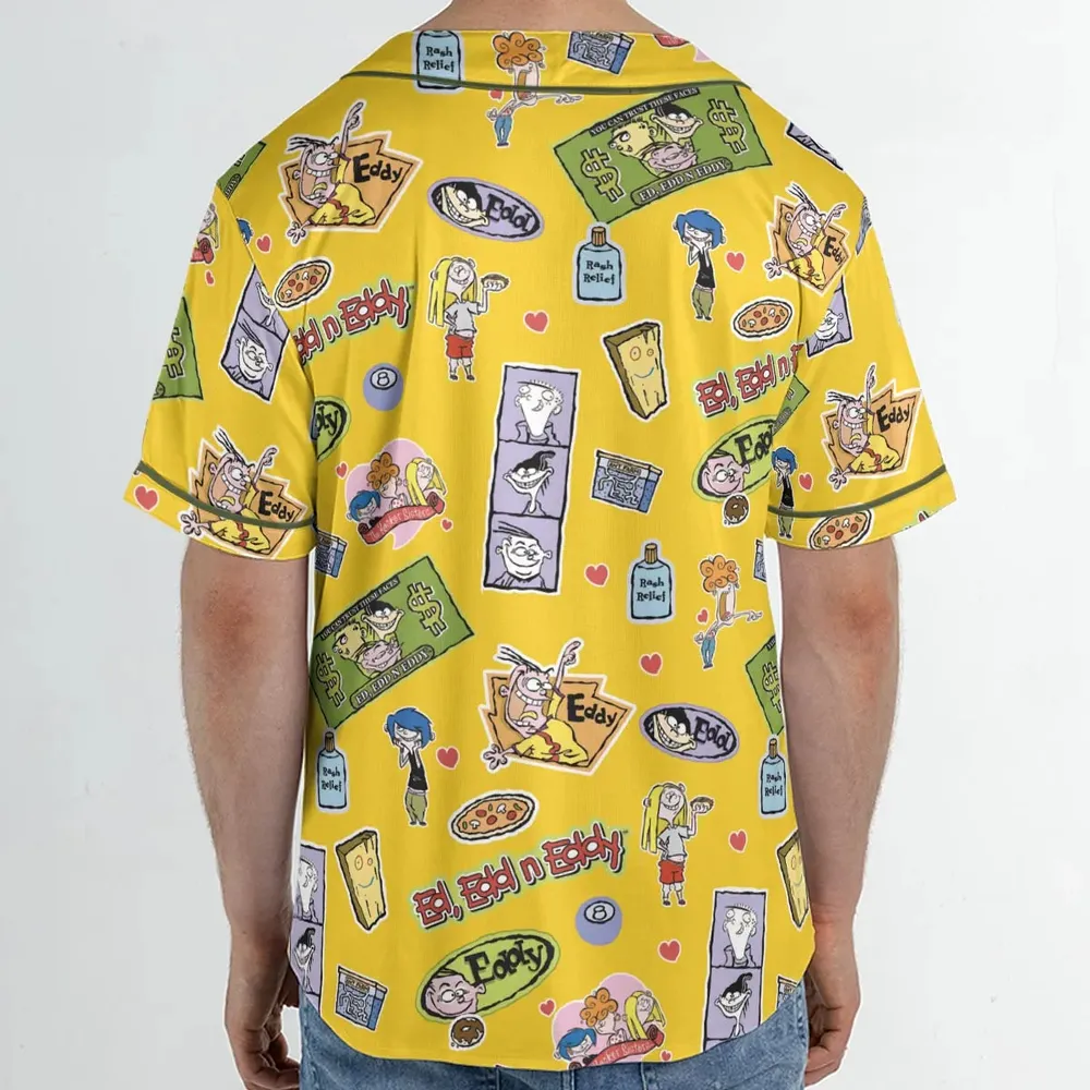 Ed Edd n Eddy n The Kanker Sisters Unisex Baseball Jersey - 2