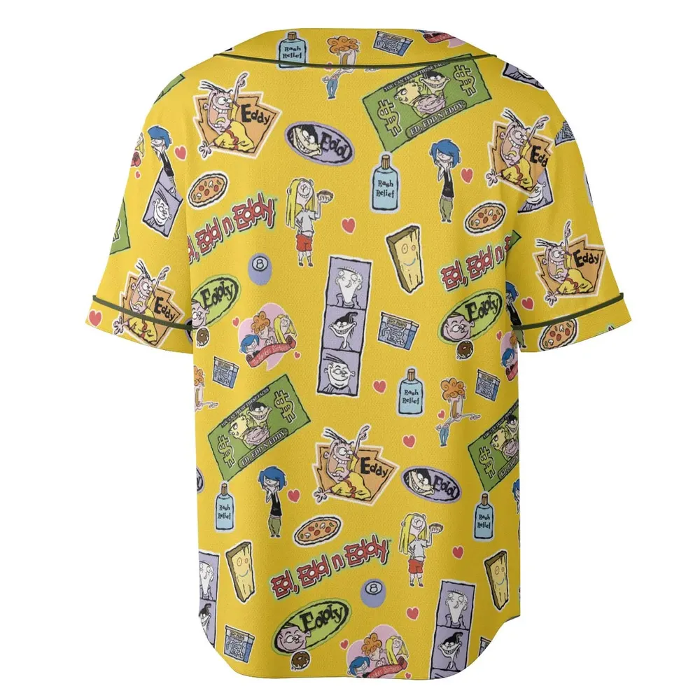 Ed Edd n Eddy n The Kanker Sisters Unisex Baseball Jersey - 4