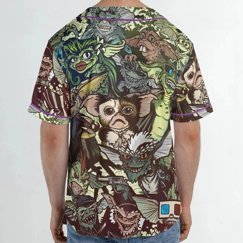 Tropical Gremlins Unisex Baseball Jersey - 2