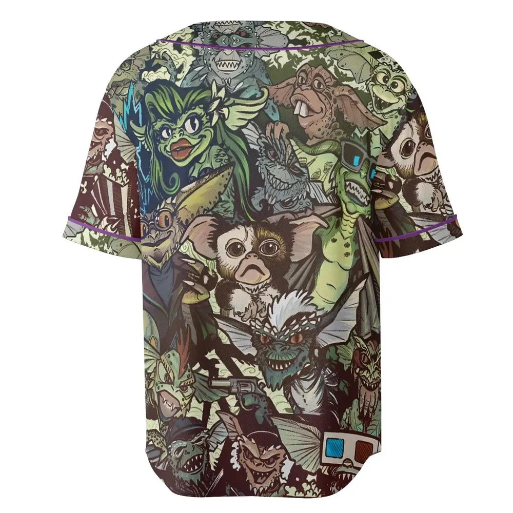 Tropical Gremlins Unisex Baseball Jersey - 4