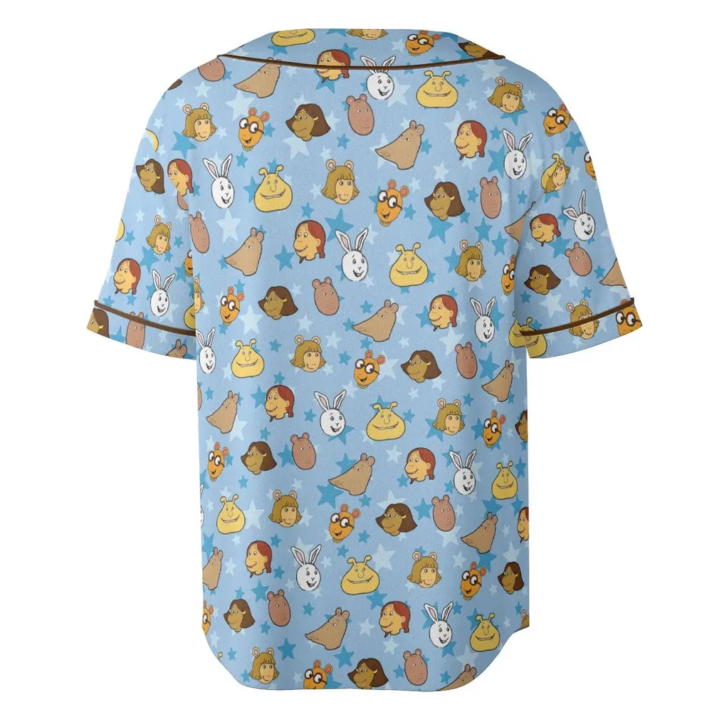 Arthur Characters Unisex Baseball Jersey - 4