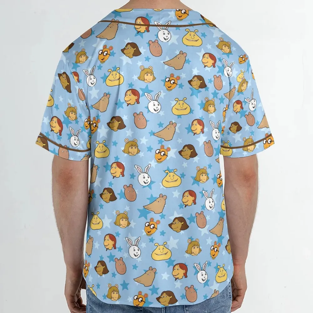 Arthur Characters Unisex Baseball Jersey - 2
