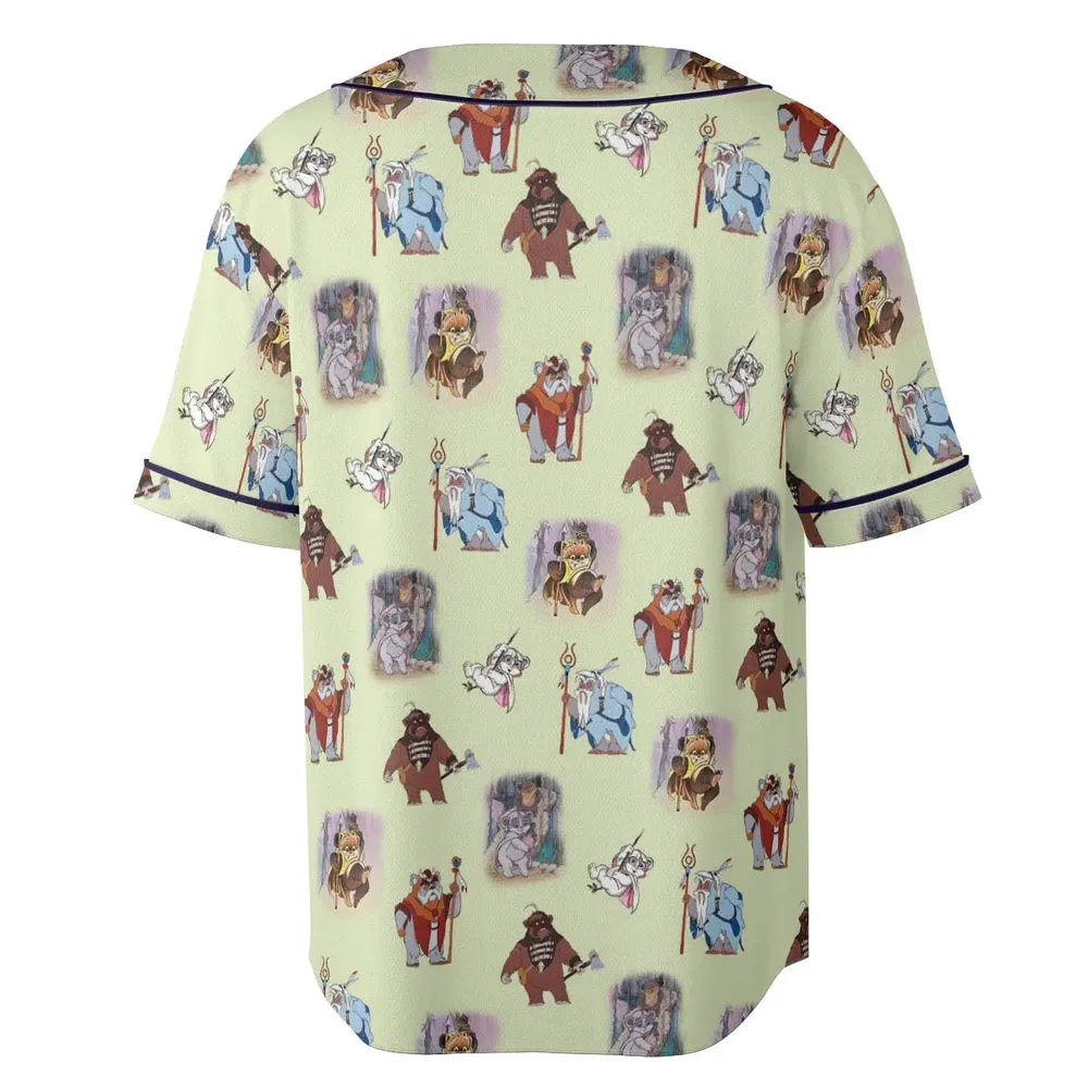 Ewoks Characters Star Wars Unisex Baseball Jersey - 4