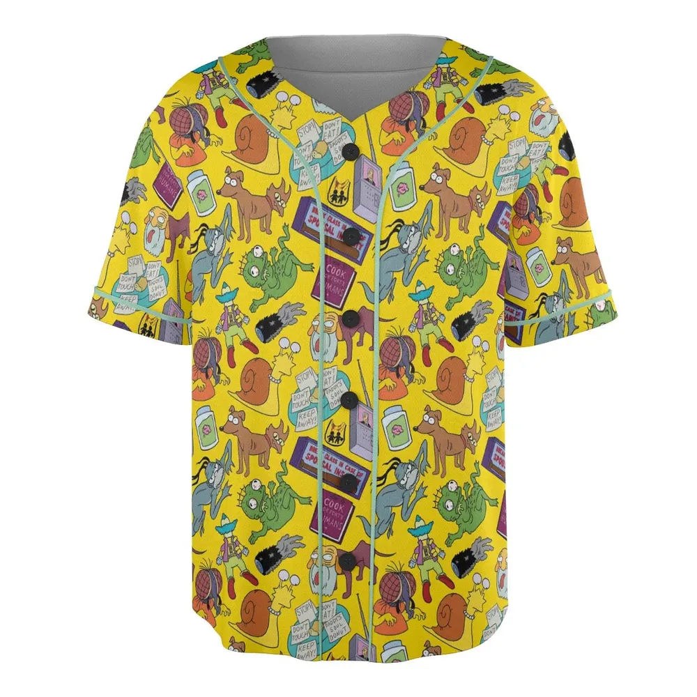 Treehouse of Horror The Simpson Unisex Baseball Jersey - 3