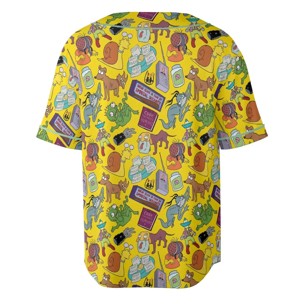 Treehouse of Horror The Simpson Unisex Baseball Jersey - 4