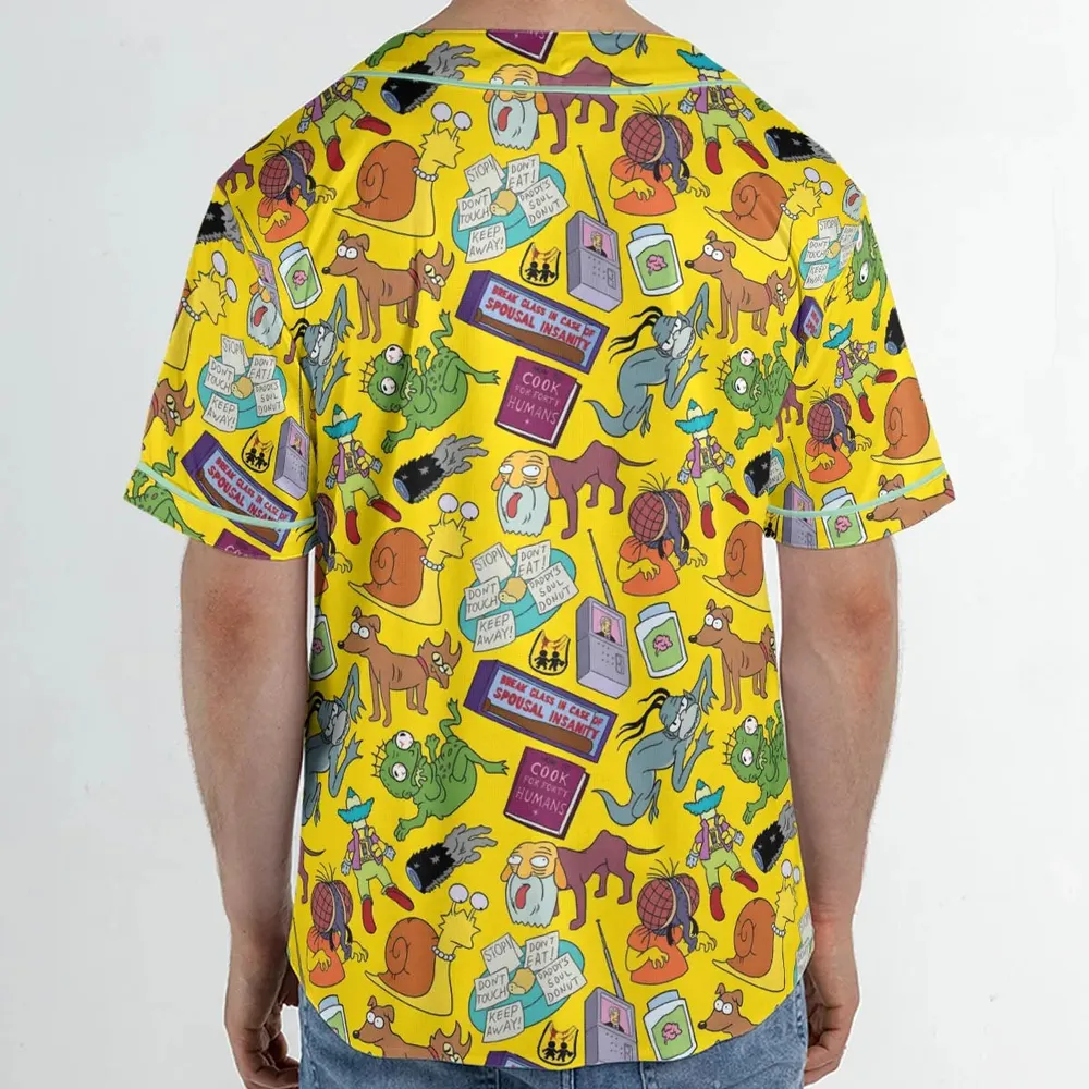 Treehouse of Horror The Simpson Unisex Baseball Jersey - 2