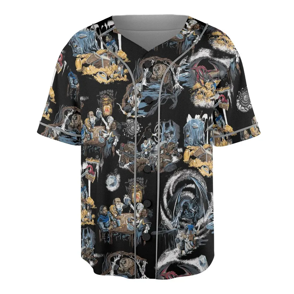Recap DND Unisex Baseball Jersey - 3