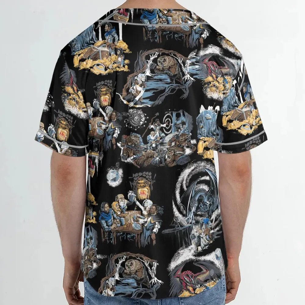 Recap DND Unisex Baseball Jersey - 2