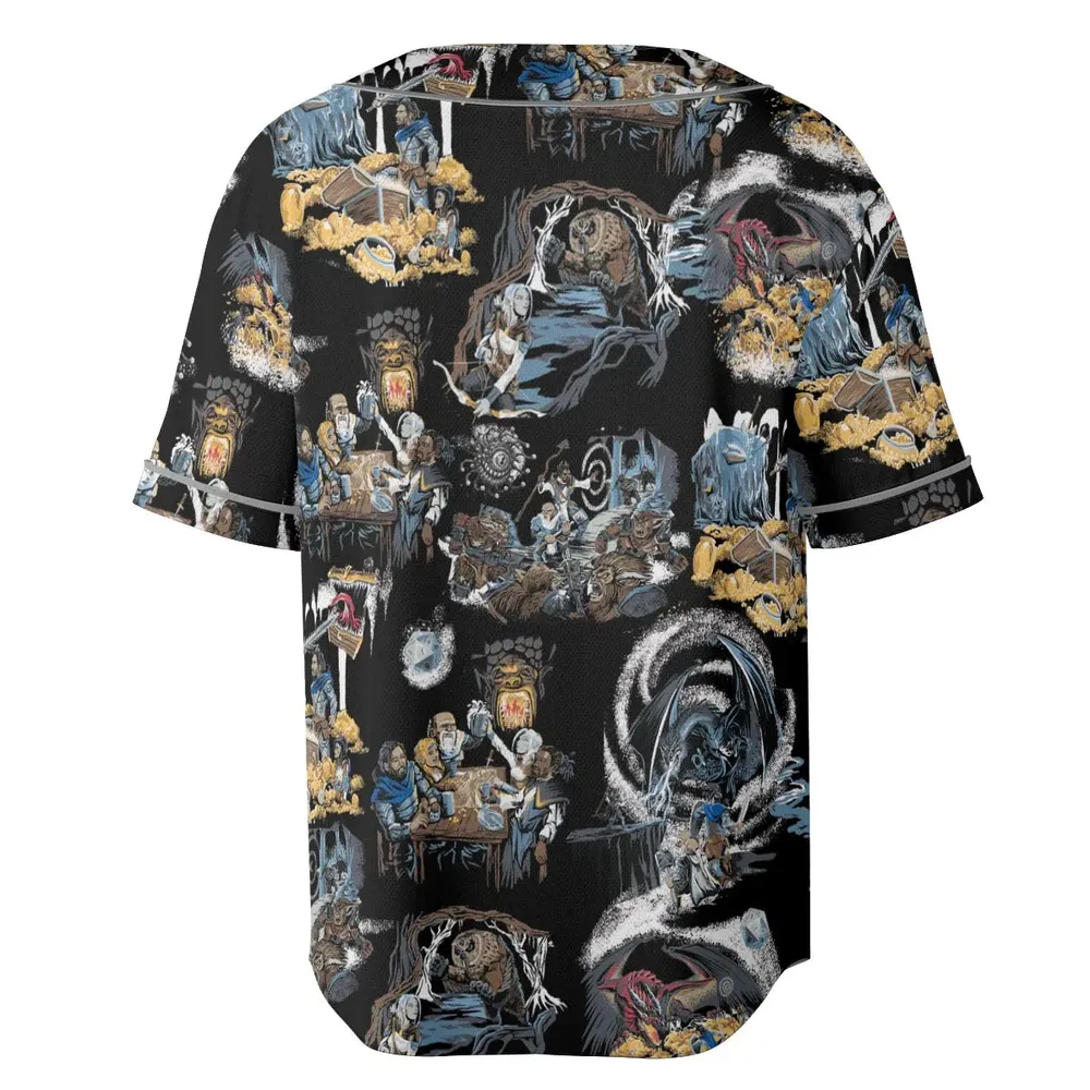 Recap DND Unisex Baseball Jersey - 4